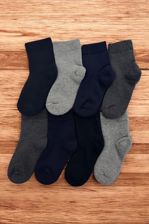 Tibo 8 Pairs Seamless Thick Winter Toweling Children's Socks