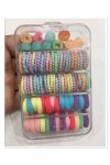NEW HİLL Hair Braid Elastic Hair Tie and Beads Set