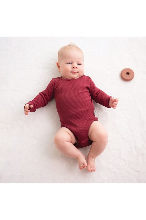 Owli Cozyblend Modal Baby Set Burgundy