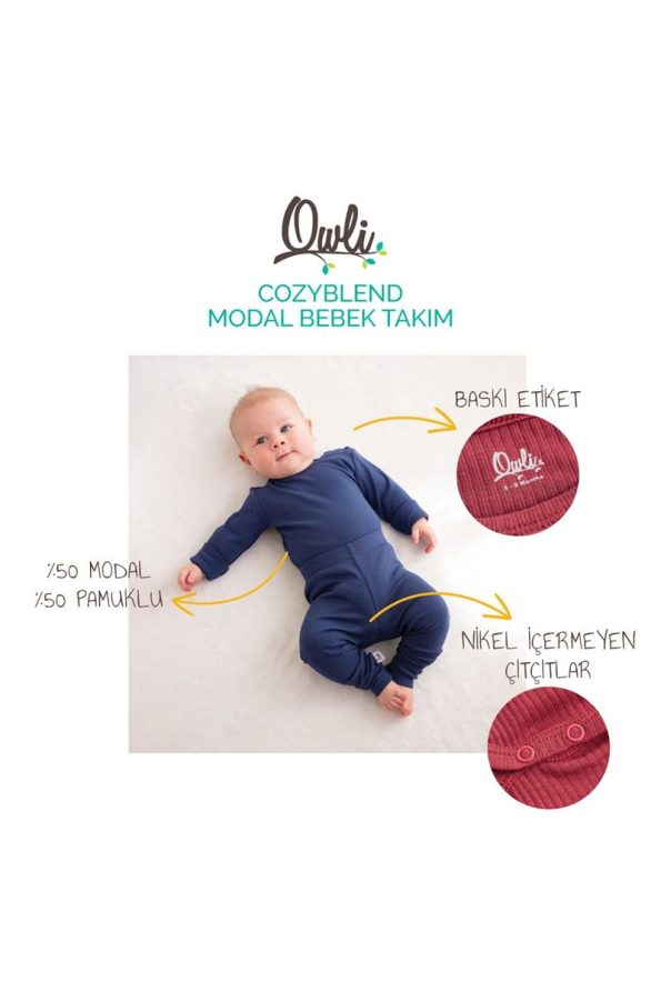 Owli Cozyblend Modal Baby Set Blue