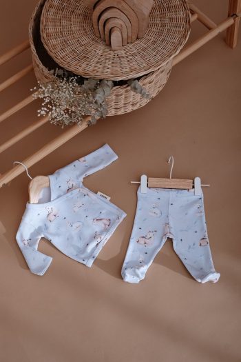 Lilou Lilian Organic Cotton Kimono & Footed Pants