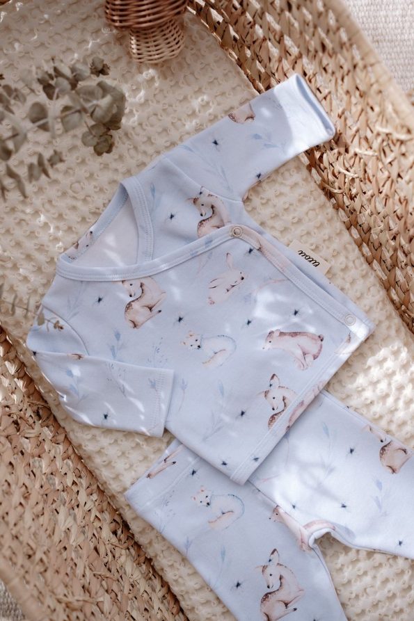Lilou Lilian Organic Cotton Kimono & Footed Pants