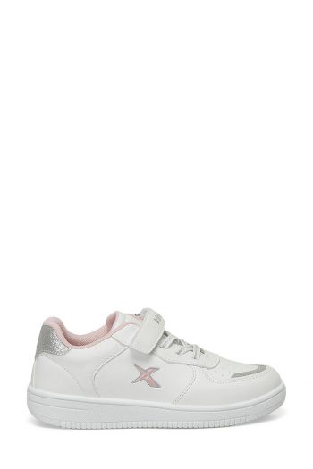 Kinetix Kalen PU ENJ 4FX White Girls' Sneakers