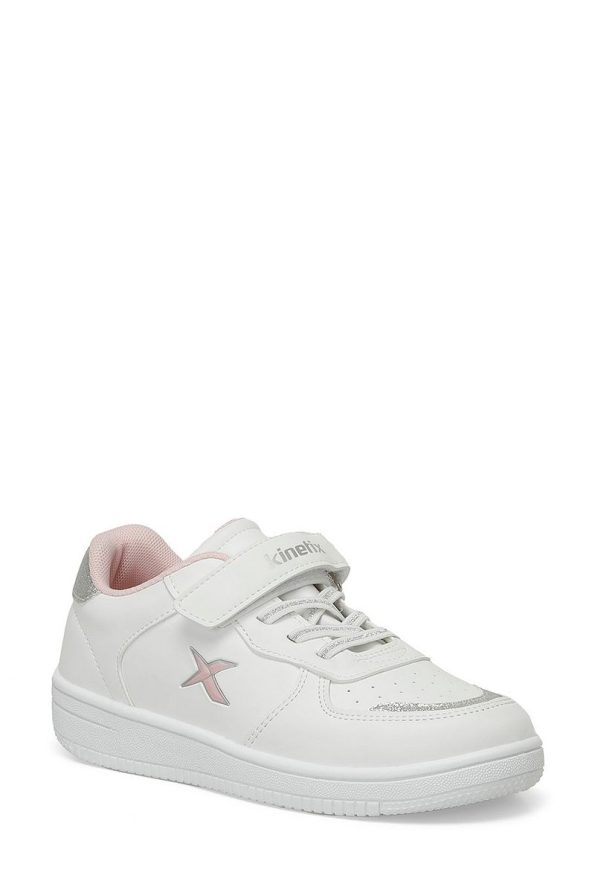 Kinetix Kalen PU ENJ 4FX White Girls' Sneakers