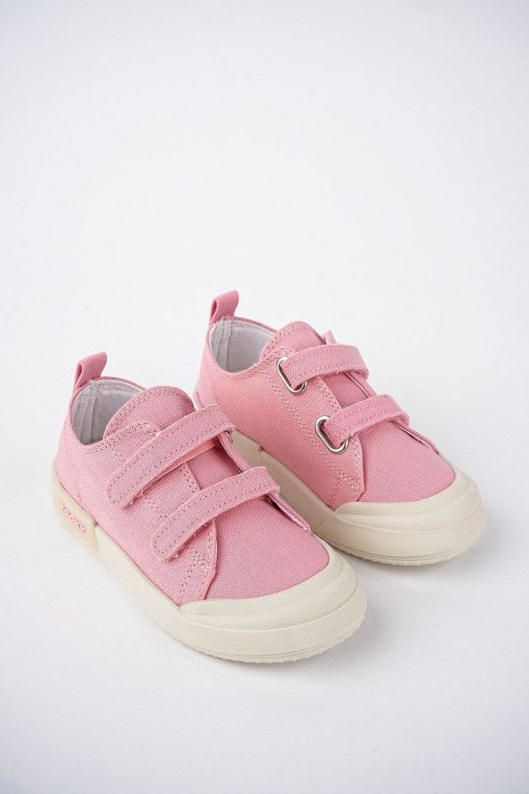 McDark Kids Pink Linen Light-Up Orthopedic Sneakers