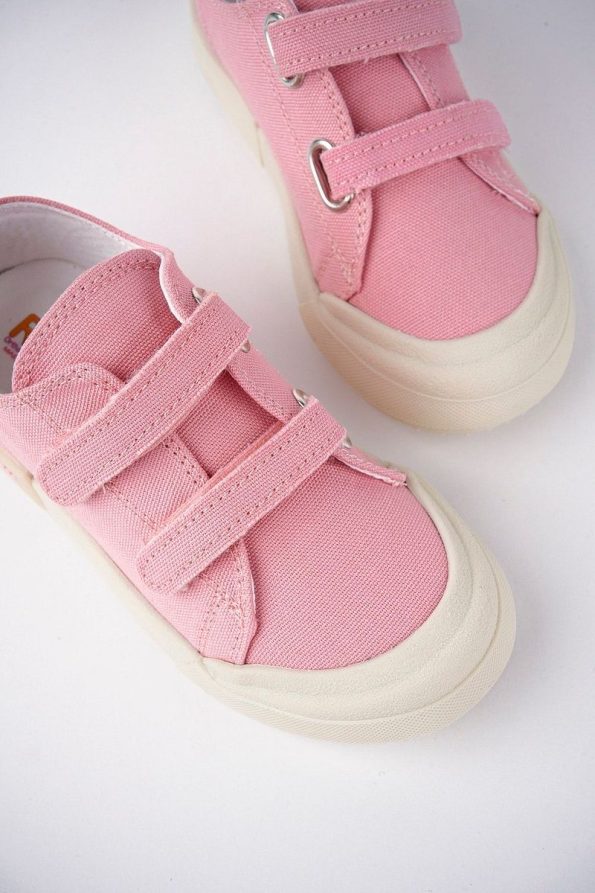 McDark Kids Pink Linen Light-Up Orthopedic Sneakers