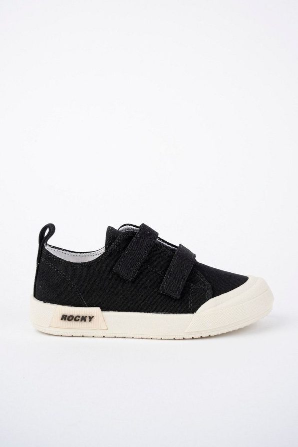 McDark Children's Black Canvas Light-Up Orthopedic Sneakers