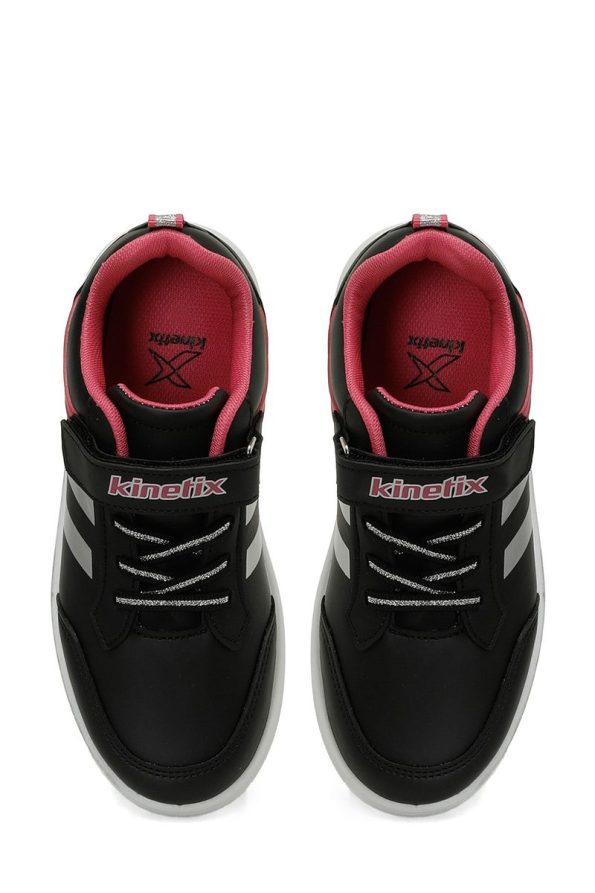 Kinetix Luna F Black Girls' Sneakers