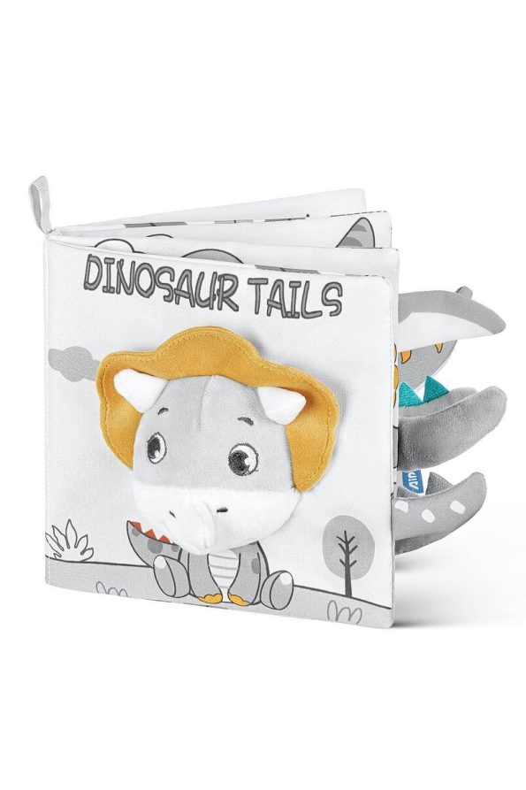 Jjovce Crinkly Dinosaur Baby Book 3D Montessori Washable Fabric Book