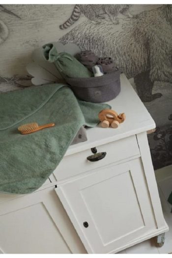 Cotton Lady Outlet - 100% Cotton Unisex Newborn Baby Bath Towel Wrap - Plain Green