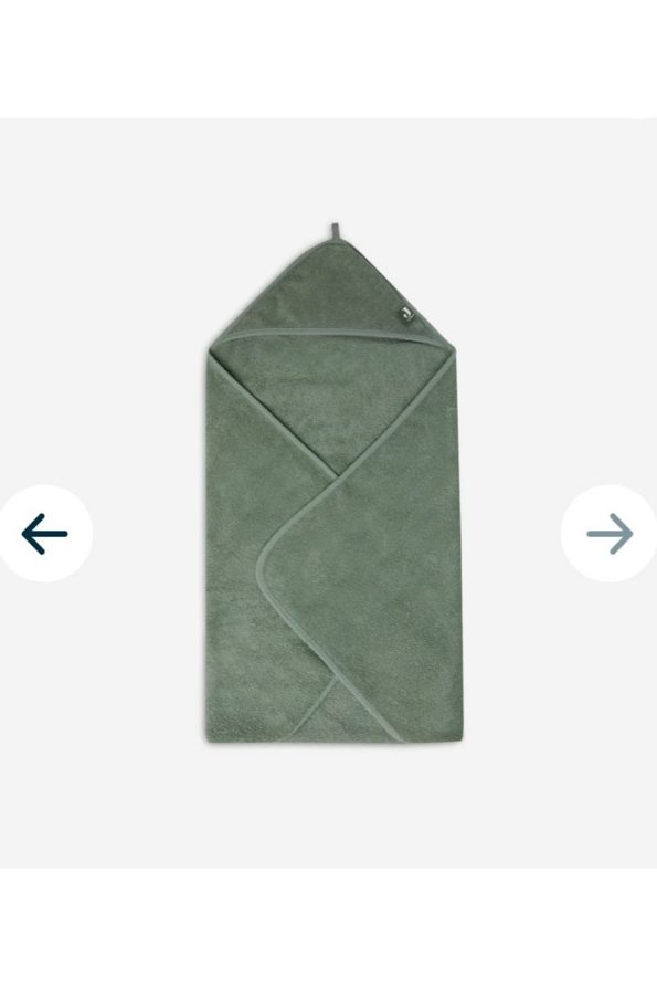 Cotton Lady Outlet - 100% Cotton Unisex Newborn Baby Bath Towel Wrap - Plain Green