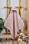 EIFIN Bamboo Fish Embroidered Baby Towel Swaddle and Pouch Set