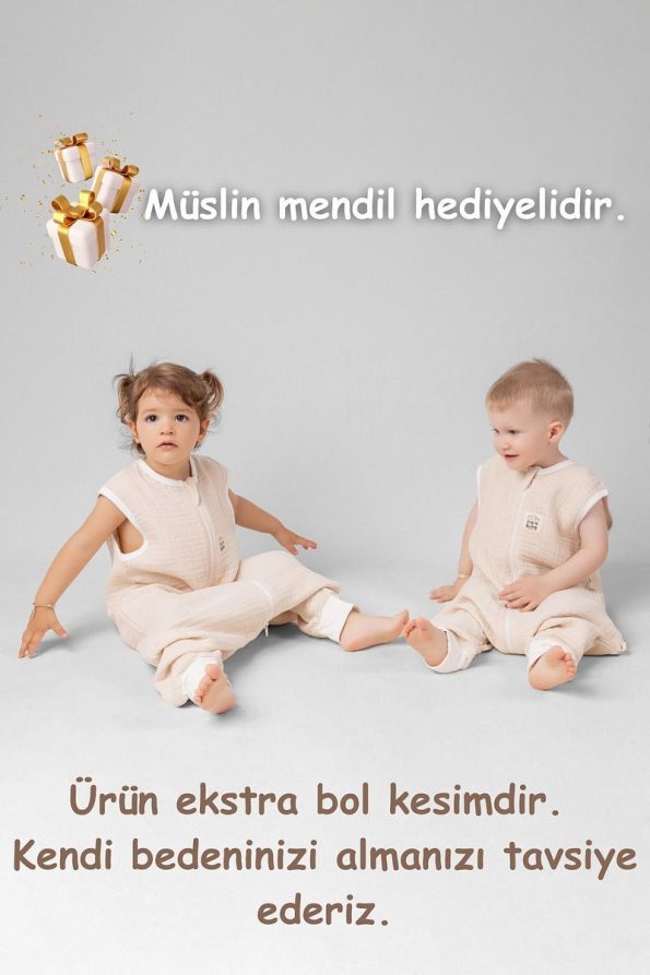 Sarebaby Muslin Sleep Sack 0.5 Tog Summer Sleep Bag Oeko-tex Certified 100% Natural Cotton