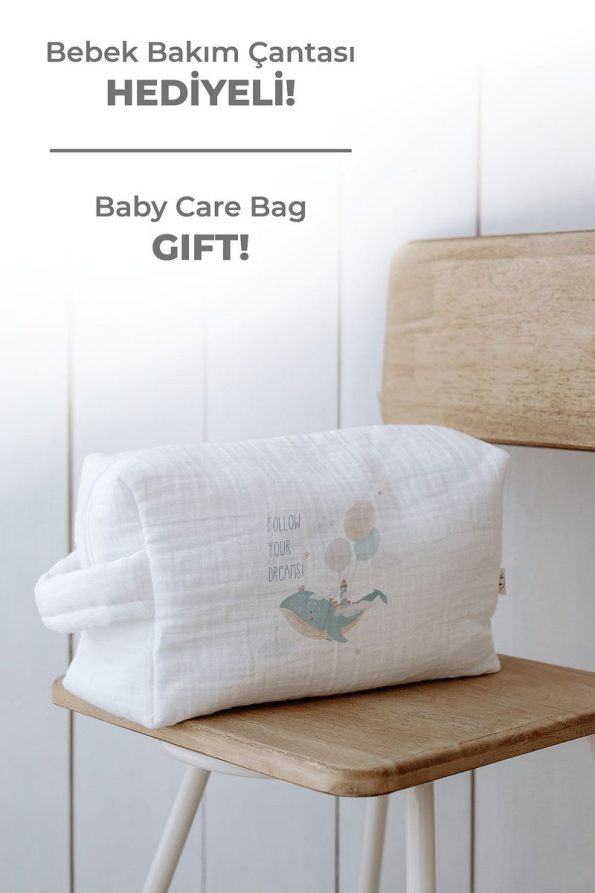 Tuğba Swan Organic 11-Piece Hospital Set - For Baby - Blue Dream