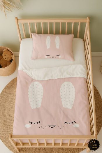 Talia Home Rabbit Print Baby Crib Bedding Set