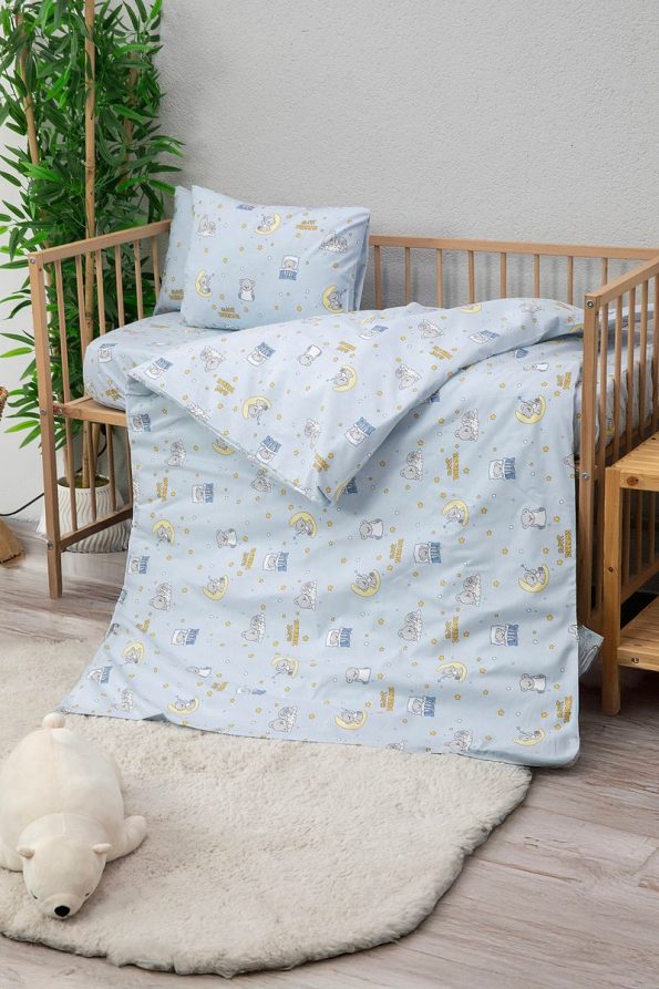 FAVORA Baby 100% Cotton Dream Sweet Baby Bedding Set - Blue