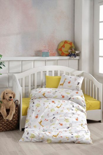 BONJARDİNHOME Digital Printed 3D Cotton Baby Bedding Set