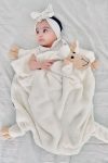 Modakids Cream Cute Lamb Baby Blanket