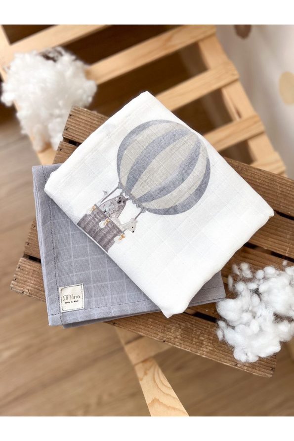 MILNA Baby & Kids Multi-Purpose Muslin Baby Blanket 75x85cm