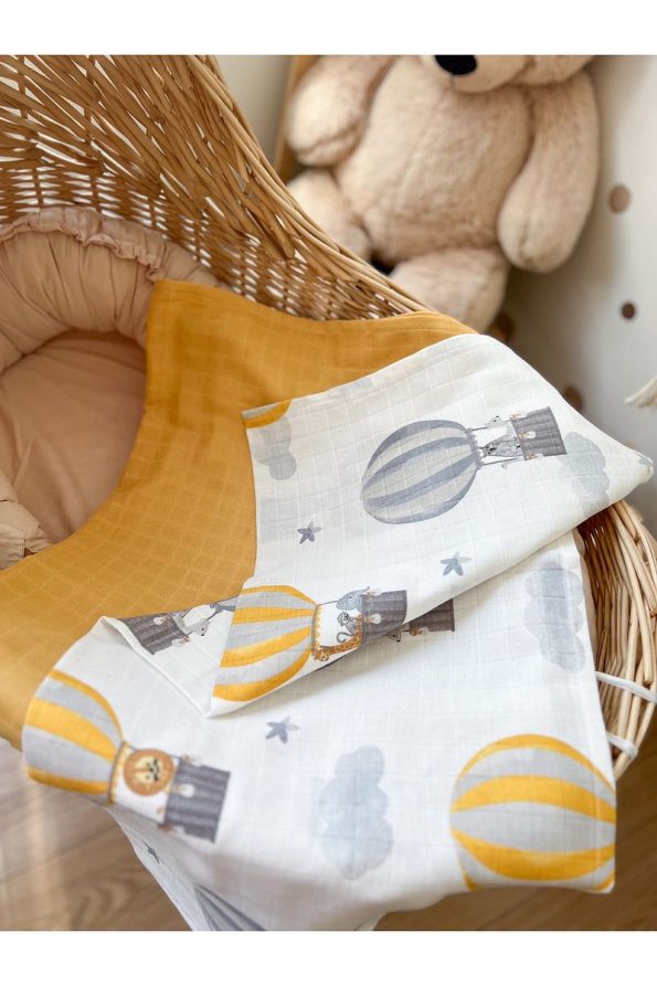 MILNA BABY&KIDS Multi-Purpose 2-Piece Muslin Blanket Set