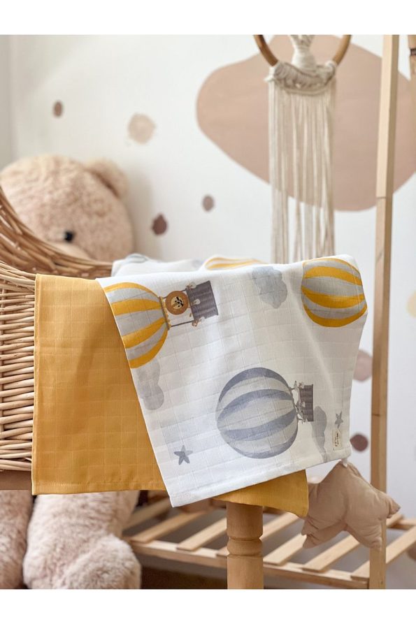 MILNA BABY&KIDS Multi-Purpose 2-Piece Muslin Blanket Set