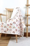 HAMUR Fluffy Baby Blanket 80x100 Cm Sky Pink Sheep Wool Blanket