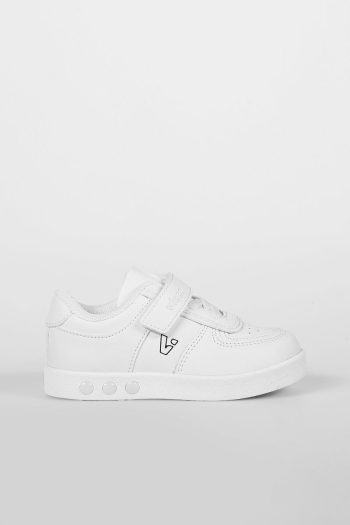 Vicco Sam Light-Up Unisex Baby White Sneakers