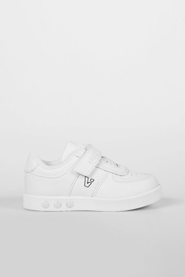 Vicco Sam Light-Up Unisex Baby White Sneakers