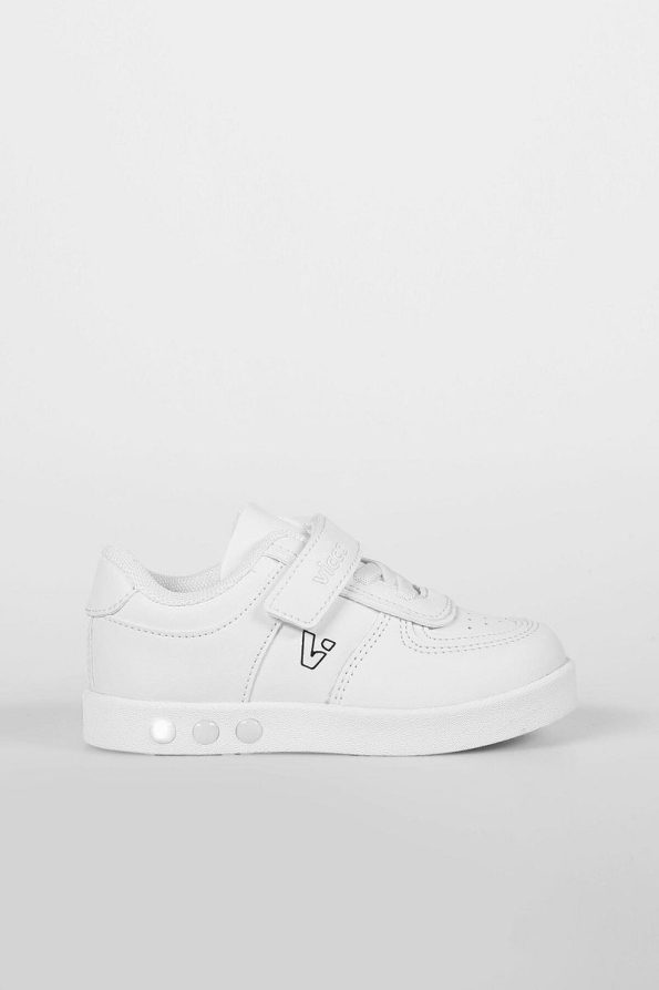 Vicco Sam Light-Up Unisex Baby White Sneakers