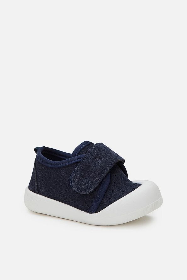 Vicco Anka Boys' First Step Navy Slippers