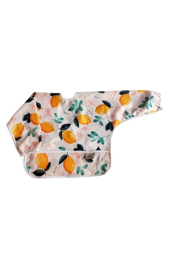 Lulu's Colors Liquid-Proof Easy-Clean Long Sleeve Activity and Feeding Bib