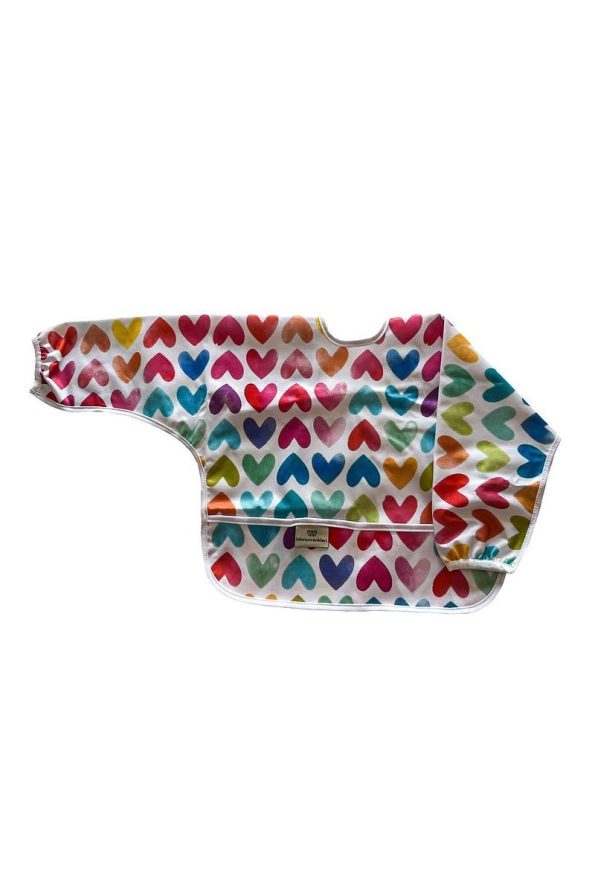 Lulu's Colors Waterproof Easy-Clean Long Sleeve Baby Bib and Activity Apron 6-24 Months