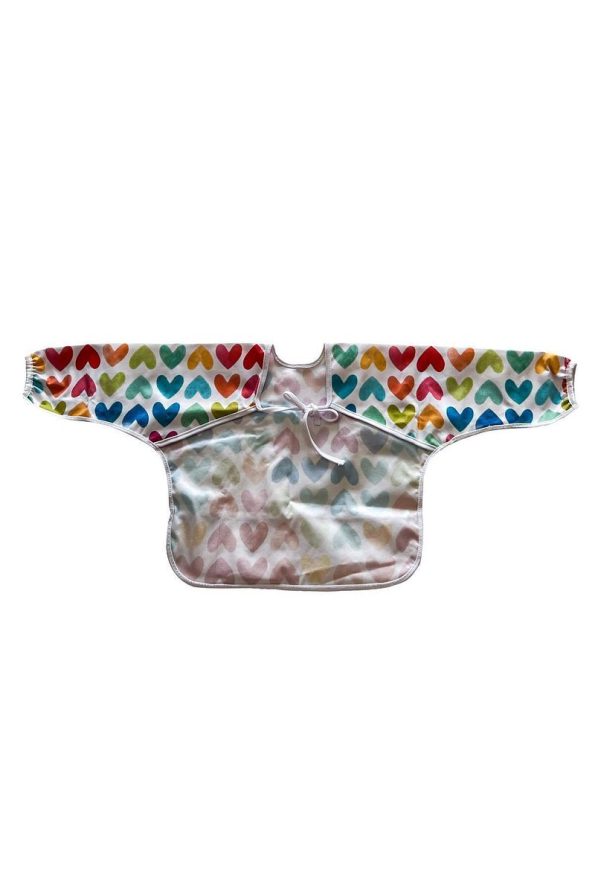 Lulu's Colors Waterproof Easy-Clean Long Sleeve Baby Bib and Activity Apron 6-24 Months