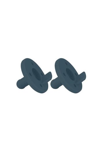 OiOi Emzix Silicone Pacifier Set Dark Blue
