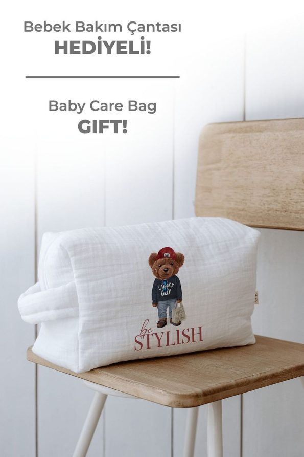 Tuğba Swan Organic 11-Piece Hospital Set - Pure Baby - Sporty Bear