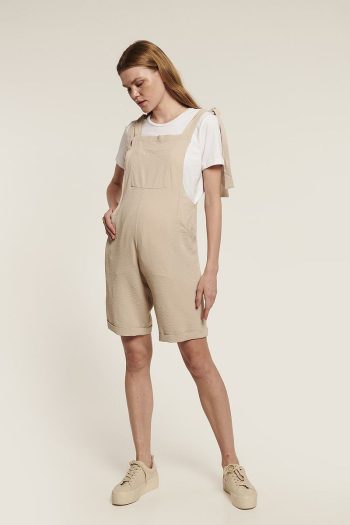Lyn Mama JANIE Adjustable Strap Short Maternity Dungarees