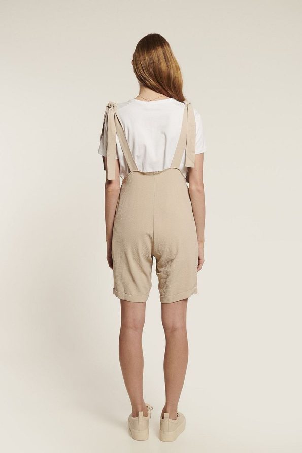 Lyn Mama JANIE Adjustable Strap Short Maternity Dungarees