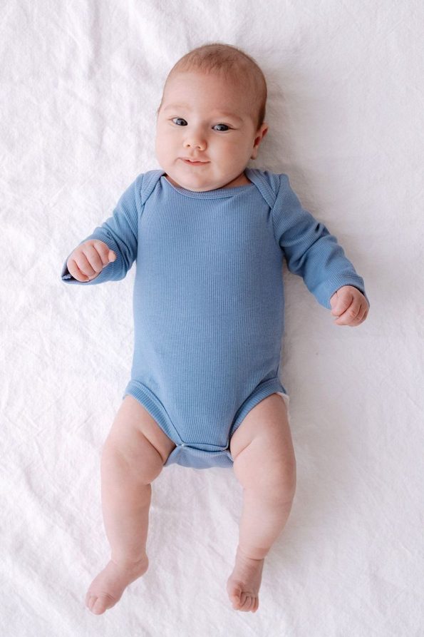 Lilabio 3-Piece Unisex Baby Long Sleeve Cotton Bodysuit Set