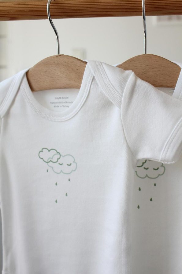Mini Ropa Organic Cotton Baby Bodysuit Set - 3 Pack