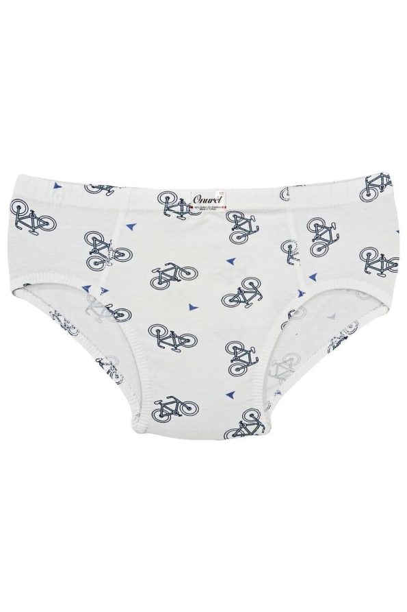 Onurel 5-Pack Boys' Colorful Bike Pattern Stretch Briefs