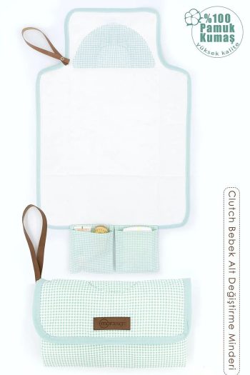 mordesign Baby Changing Mat and Portable Care Bag, Mint