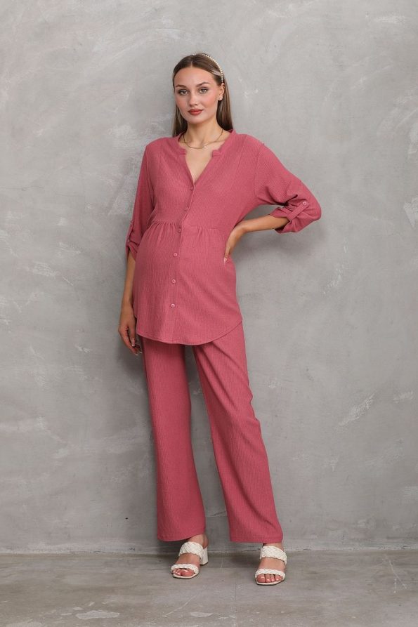 Miss World Lissa Front Button V-Neck Maternity and Nursing Set
