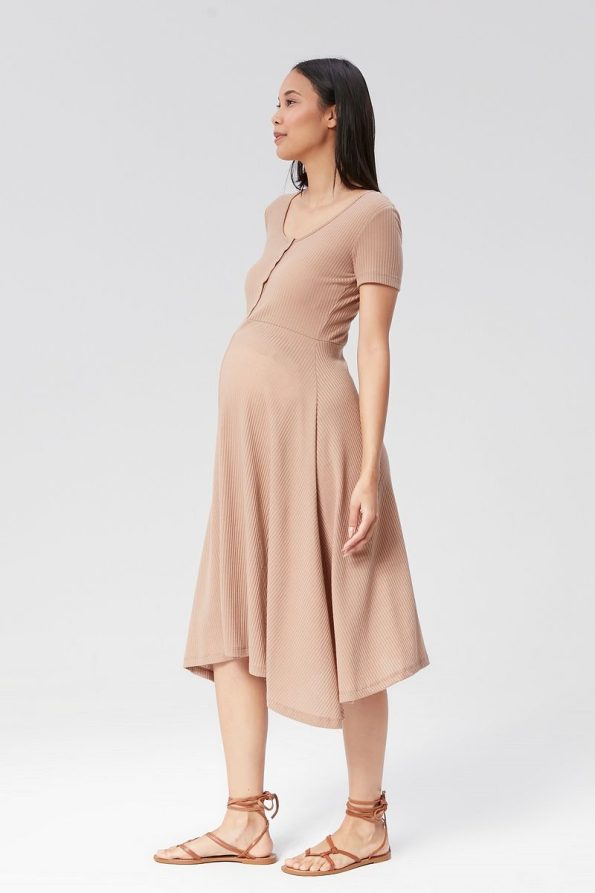 Lyn Mama Eros Mink Maternity Dress