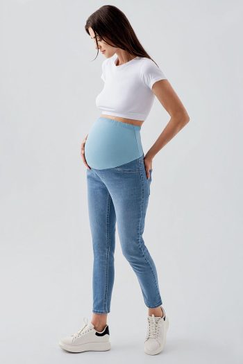 Adjustable Waist Maternity Boyfriend Jeans