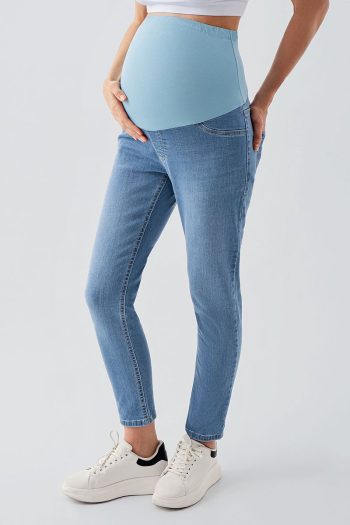 Adjustable Waist Maternity Boyfriend Jeans