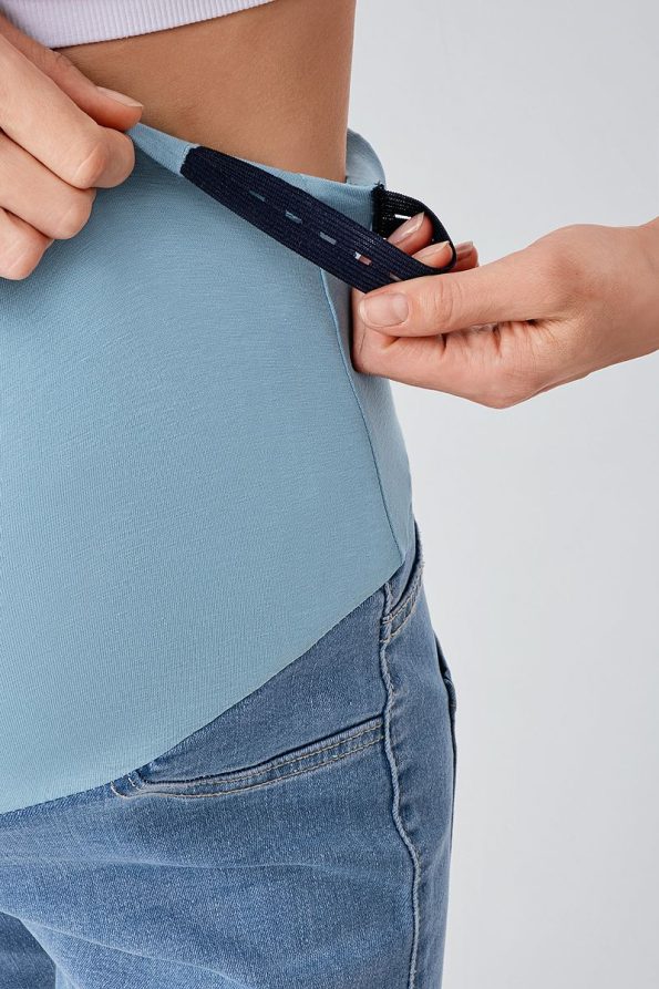 Adjustable Waist Maternity Boyfriend Jeans