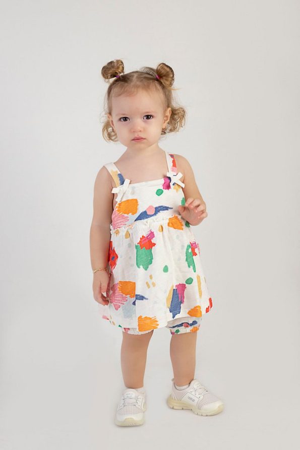 HARIKA KIDS Baby Girl Tunic Set with Shorts