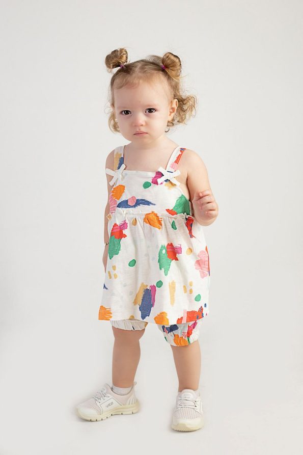 HARIKA KIDS Baby Girl Tunic Set with Shorts