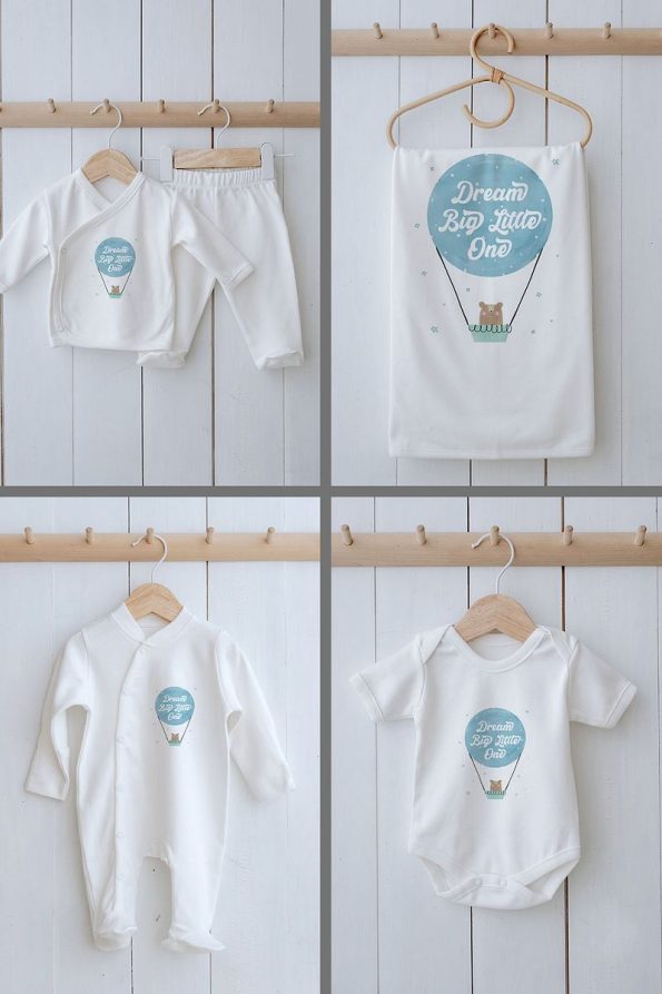 Tuğba Swan Organic 11-Piece Hospital Set - Pure Baby - Bear Dream