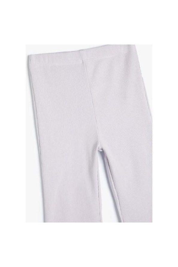Koton Basic Flared Leggings with Elastic Waistband